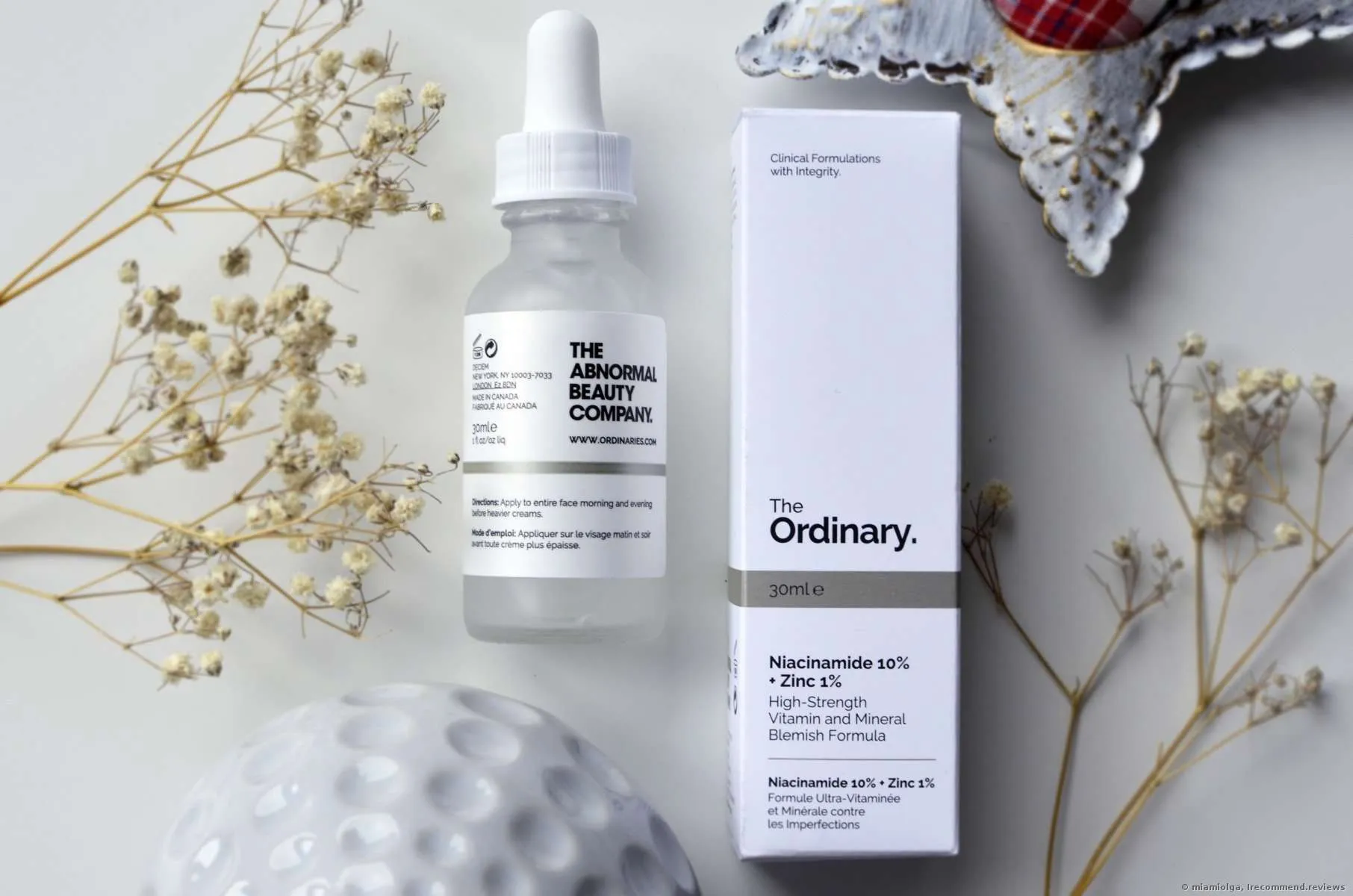 Serum The Ordinary Niacinamide 10% + Zinc 1% giúp trị mụn và giảm thâm