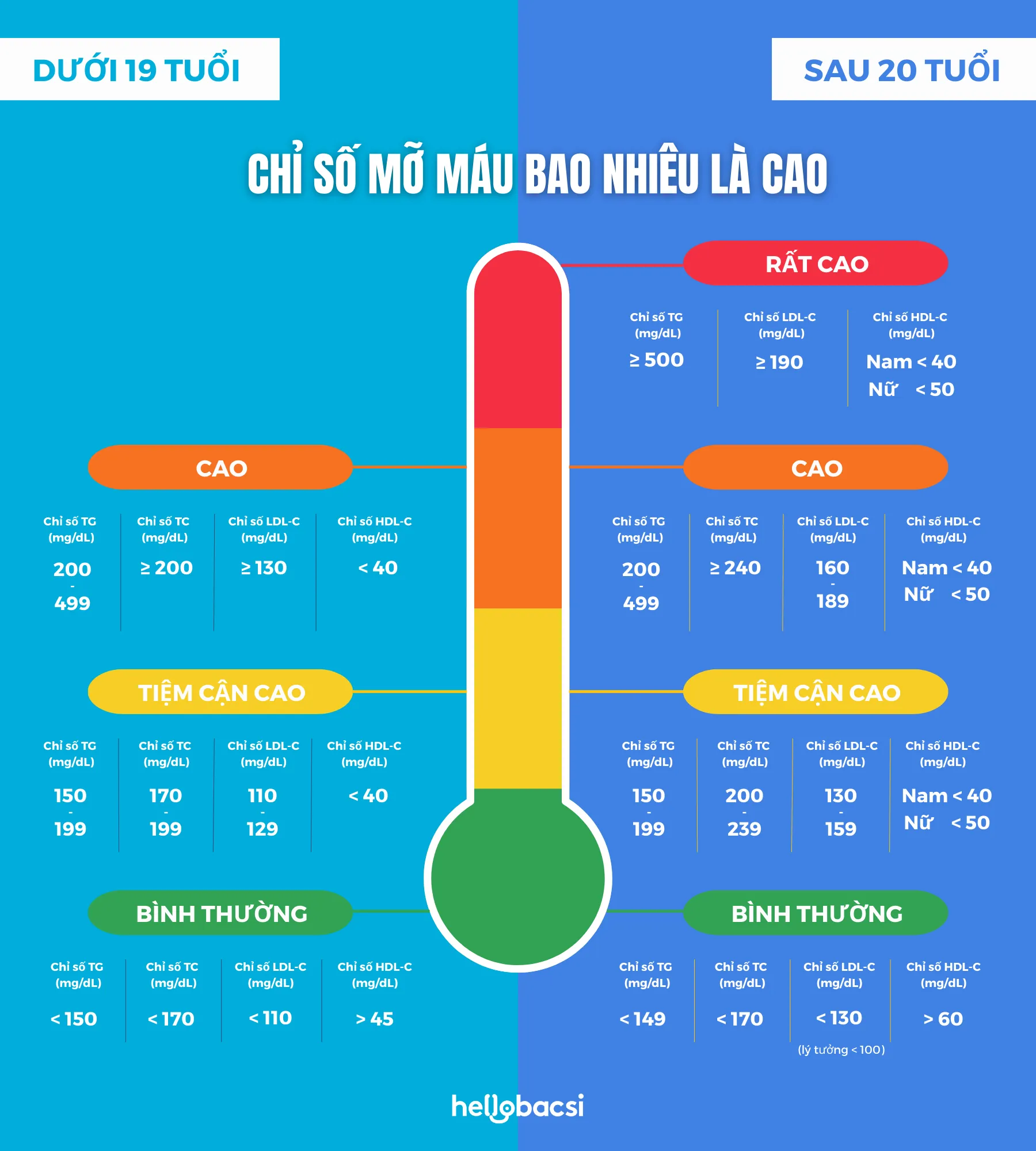 Chỉ số mỡ máu bao nhiêu là cao, có nguy cơ nguy hiểm?