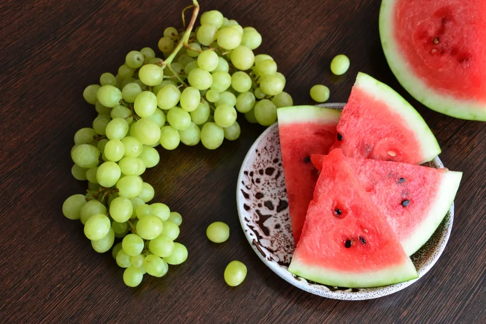 Nước ép dưa hấu và nho