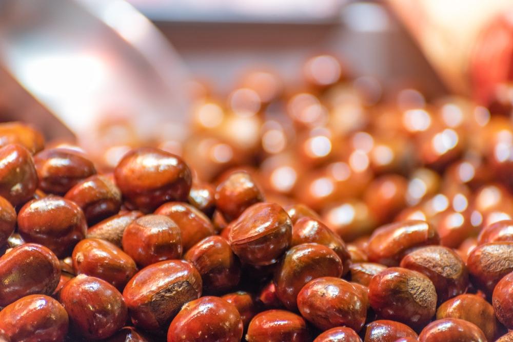 hạt dẻ rang mật ong